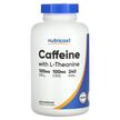 Фото товара Nutricost, L-Теанин, Caffeine With L-Theanine, 240 капсул