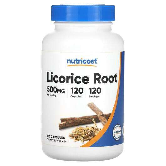 Основне фото товара Nutricost, Licorice Root 500 mg, Лакриця, 120 капсул