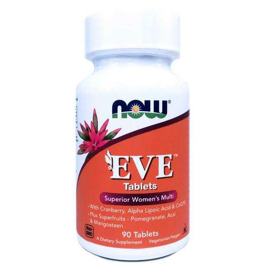 Основне фото товара Now, Eve Tablets Women's, Мультивітаміни для жінок, 90 таблеток