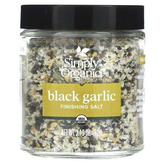 Основное фото товара Simply Organic, Специи, Finishing Salt Black Garlic, 62 г