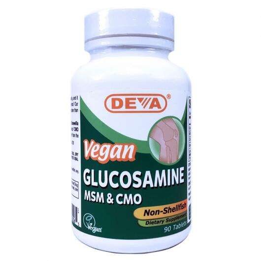 Основне фото товара Deva, Glucosamine MSM, Веганський Глюкозамин МСМ, 90 таблеток