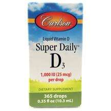 Carlson, Super Daily D3 1000 IU, 10.3 ml