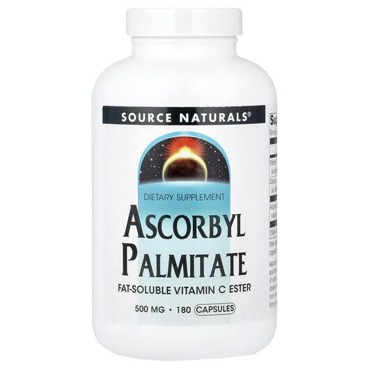 Основне фото товара Ascorbyl Palmitate Основне фото товара Source Naturals, Ascorbyl Palmitate, Аскорбіл пальмітат, 180 капс