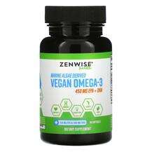 Zenwise, Marine Algae Derived Vegan Omega-3 225 mg, 60 Softgels