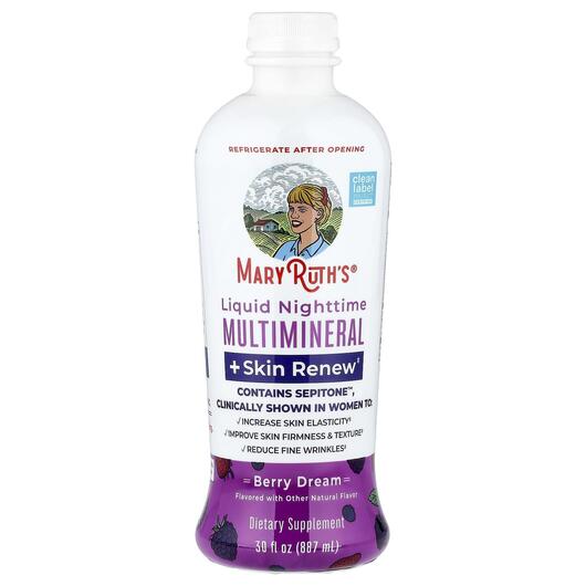 Основне фото товара Liquid Nighttime Multimineral + Skin Renew, Шкіра нігті волосся, 