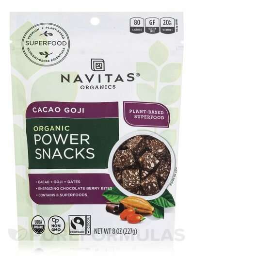 Основное фото товара Navitas Organics, NAC N-ацетил-L-цистеин, Organic Power Snacks...