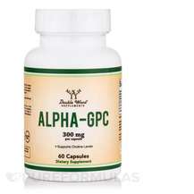 Double Wood, Alpha-GPC 300 mg, Альфа-гліцерилфосфорілхолін, 60...