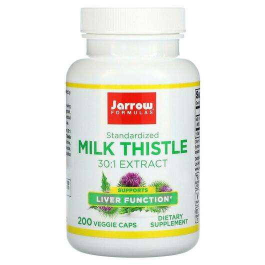Основне фото товара Jarrow Formulas, Milk Thistle 150 mg, Молочний чортополох 150 ...