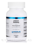 Iron+C Gummy Natural Raspberry Flavor Железо Douglas