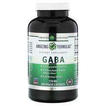 Amazing Nutrition, ГАМК, GABA 750 mg, 300 капсул