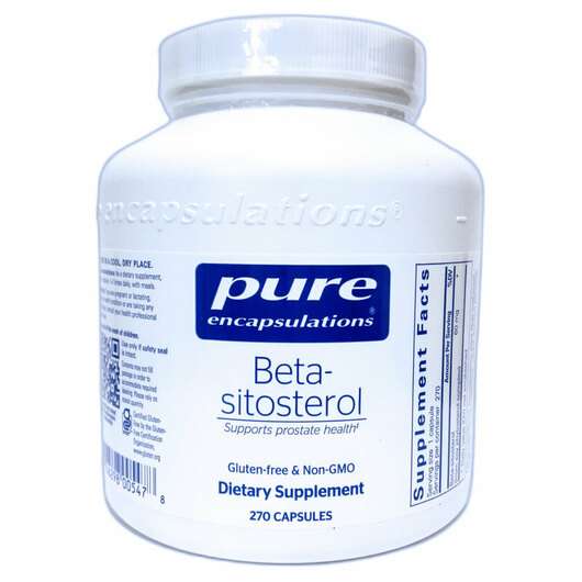 Основное фото товара Pure Encapsulations, Бета Ситостерол, Beta-Sitosterol, 270 капсул