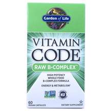 Garden of Life, B-комплекс, Vitamin Code RAW B-Complex, 60 капсул