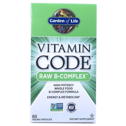 Основне фото товара Garden of Life, Vitamin Code RAW B-Complex, B-Комплекс, 60 капсул