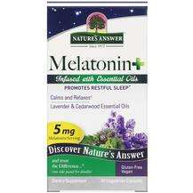 Nature's Answer, Мелатонин 5 мг, Melatonin + 5 mg 60 Vegetaria...