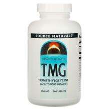Source Naturals, TMG Trimethylglycine 750 mg, 240 Tablets