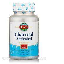 KAL, Charcoal Activated 280 mg, Активоване вугілля, 100 капсул