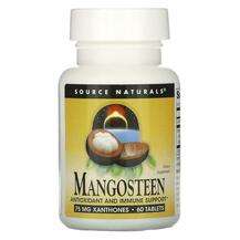 Source Naturals, Mangosteen 75 mg, 60 Tablets