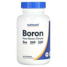 Nutricost, Boron 5 mg, 240 Capsules