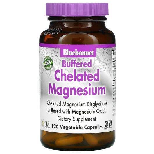Основное фото товара Bluebonnet, Хелатный Магний, Buffered Chelated Magnesium, 120 ...