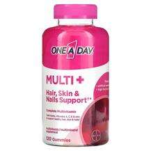One-A-Day, Multi + Hair Skin & Nails Support, 120 Gummies