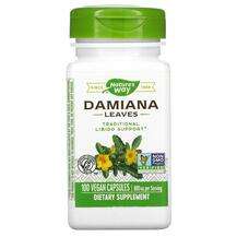 Nature's Way, Дамиана 400 мг Листья, Damiana Leaves 400 mg, 10...
