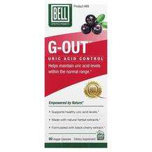 Bell Lifestyle, G-Out Uric Acid Control, 60 Veggie Capsules