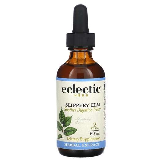 Основне фото товара Eclectic Herb, Slippery Elm Extract, Слизький в'яз, 60 мл