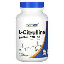 Nutricost, L-Citrulline 2500 mg, 120 Tablets