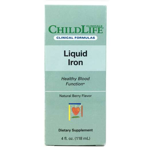 Основне фото товара Childlife Clinicals, Liquid Iron 10 ml Natural Berry, Залізо, ...