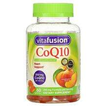 VitaFusion, Убихинон, CoQ10 Natural Peach Flavor 200 mg, 60 та...