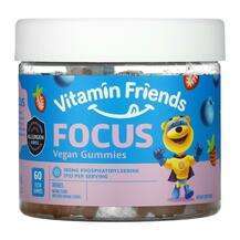 Vitamin Friends, Just Focus Vegan Gummies, Підтримка уваги, 60...