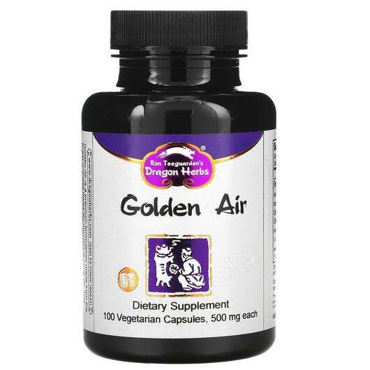 Основное фото товара Dragon Herbs, Поддержка органов дыхания, Golden Air 500 mg, 10...