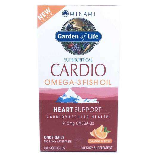 Основное фото товара Поддержка сосудов и сердца, Cardio Omega-3 Fish Oil Orange Fla...