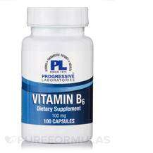 Progressive Labs, Vitamin B-6 100 mg, 100 Capsules
