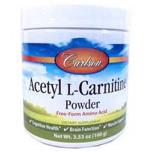 Carlson, Acetyl L-Carnitine Powder, Ацетил L-карнітин Порошок,...