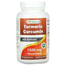 Best Naturals, Куркумин, Turmeric Curcumin 1500 mg, 180 капсул