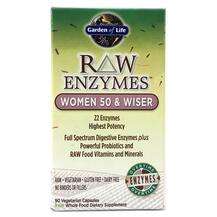 Garden of Life, RAW Enzymes Women 50 Wiser, Ферменти, 90 капсул