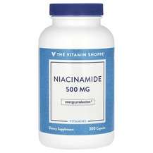 The Vitamin Shoppe, Ниацин, Niacinamide 500 mg, 300 капсул