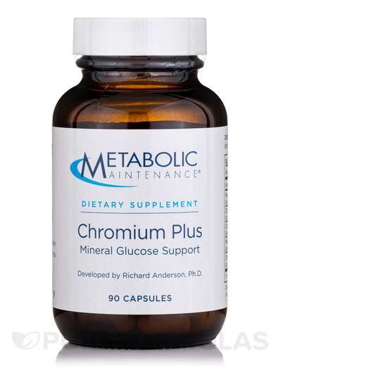 Основне фото товара Metabolic Maintenance, Chromium Plus, Хром, 90 капсул