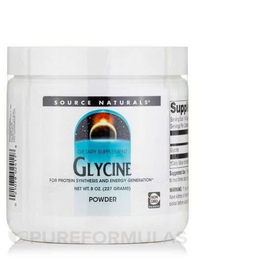 Основное фото товара Source Naturals, L-Глицин, Glycine Powder, 227 г