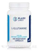 Klaire Labs SFI, L-Глютамин, L-Glutamine 500 mg, 100 капсул