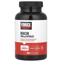 Niacin 500 mg Витамин B3 Ніацин Force Factor 100 капсул