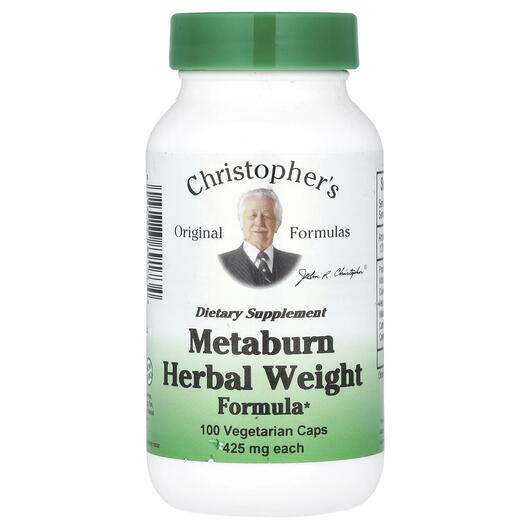 Основное фото товара Травяные добавки, Metaburn Herbal Weight Formula 450 mg, 100 капс