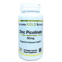 California Gold Nutrition, Пиколинат цинка 50 мг, Zinc Picolin...