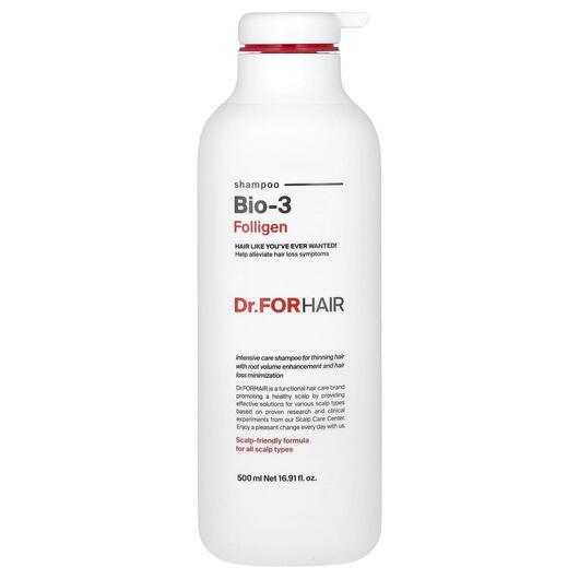 Основне фото товара Dr.ForHair, Folligen Shampoo Bio-3, Шампунь, 500 мл