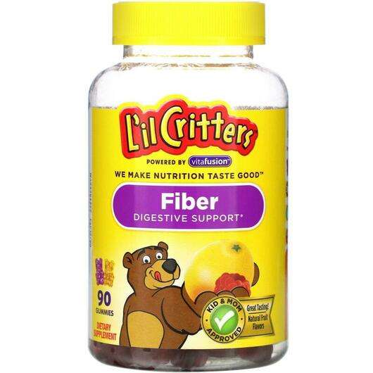 Основне фото товара L'il Critters, Fiber Digestive, Клітковина, 90 цукерок