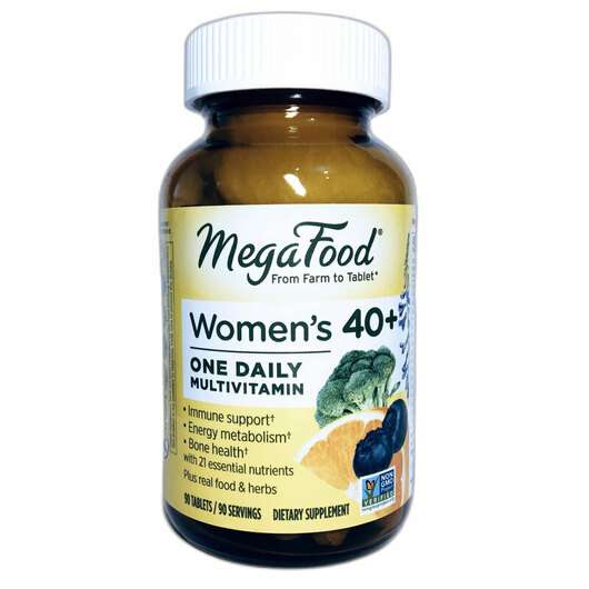 Основне фото товара Mega Food, Women Over 40 One Daily, Вітаміни для жінок 40+, 90...