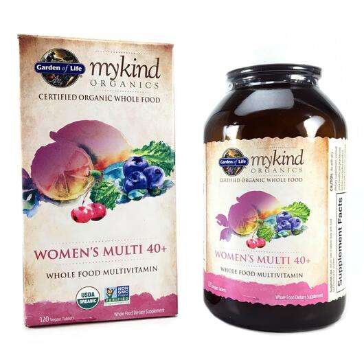 Основное фото товара Мультивитамины для женщин 50+, Organic Women's Multi 40+ Whole...