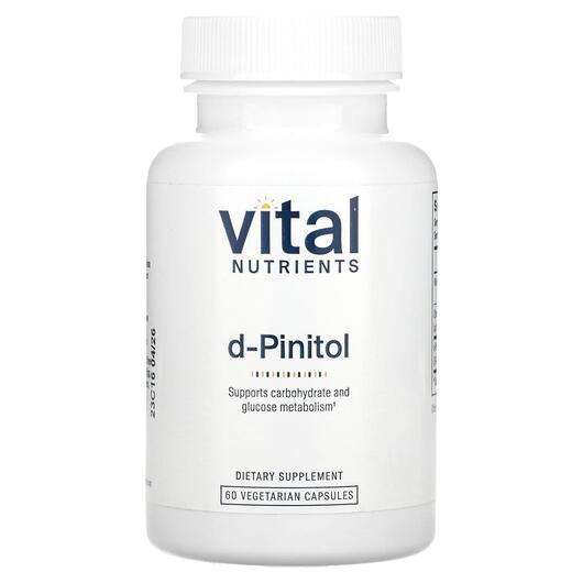 Основне фото товара Vital Nutrients, d-Pinitol, Вітамін B8 Інозитол, 60 капсул