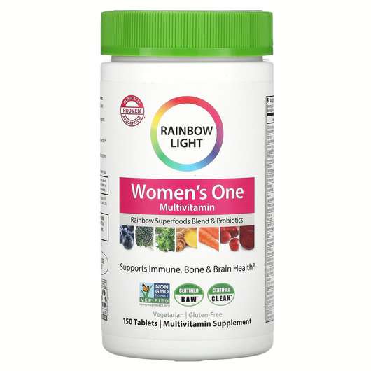 Основне фото товара Rainbow Light, Women's One Multivitamin, Мультивітаміни для жі...